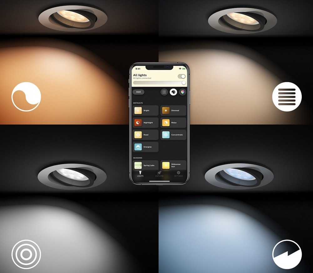 Vstavané svietidlo Philips Hue Adore White Ambiance Spot hliník Vstavané svietidlo Philips Hue Adore White Ambiance Spot hliník