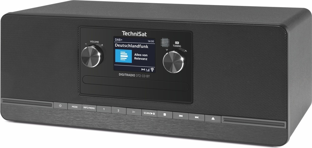 Pohľad šikmo spredu na TechniSat DIGITRADIO 372 CD BT