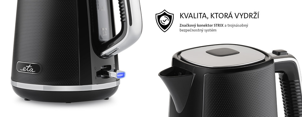 Rýchlovarná kanvica ETA Nora 3605 90010 čierna Rychlovarná konvice ETA Nora 3605 90010