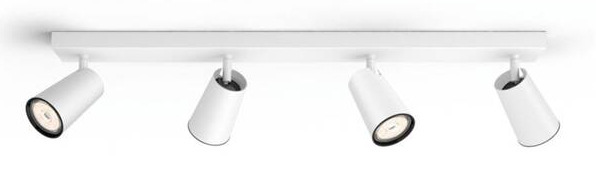 Bodové svietidlo Philips Paisley, 4xGU10 biele