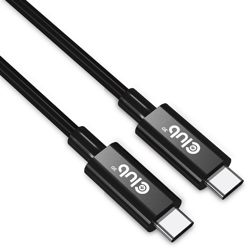 Kábel Club3D USB-C PD, 8K60Hz UHD, 240W, 3m čierny Kábel Club3D USB-C PD, 8K60Hz UHD, 240W, 3m čierny