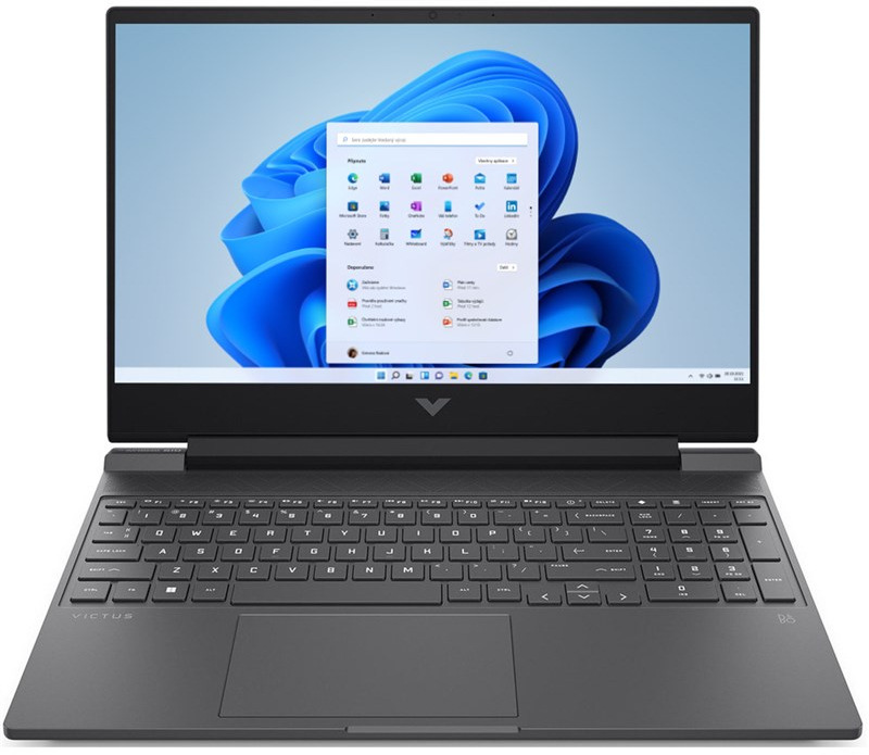 HP Victus 15-fa2710nc, sivá