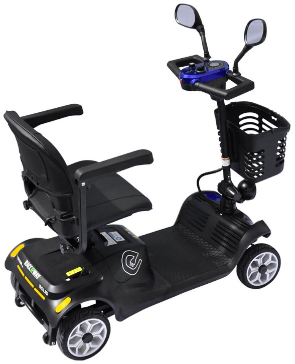 Elektrický vozík RACCEWAY SOLID modrý Elektrický štvorkolesový vozík RACCEWAY® SOLID, modrý