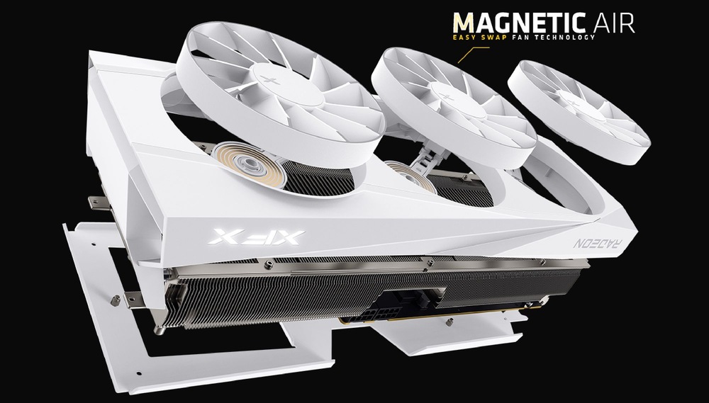 Grafická karta XFX Quicksilver AMD Radeon RX 9070 XT 16GB GDDR6 Magnetic Air Edition White XFX Quicksilver AMD Radeon RX 9070 XT 16GB GDDR6 Magnetic Air Edition White s technológiou Magnietic Air