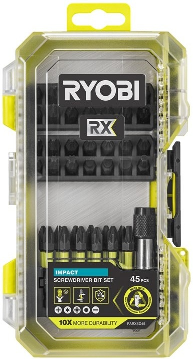 Súprava bitov Ryobi RARXSD45 v počte 45 ks