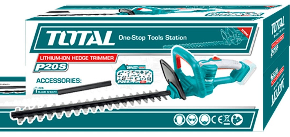 Nožnice na živý plot Total tools THTLI20018 (bez baterie) Nožnice na živý plot Total Tools THTLI20018 majú priemer strihu 18 mm
