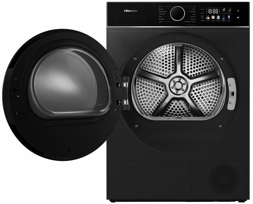 Sušička bielizne Hisense DH3I802BBCD čierna Sušička bielizne Hisense DH3I802BBCD displej detail