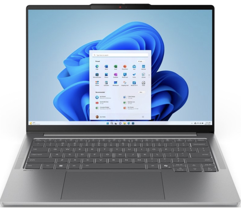 Sivý notebook Lenovo IdeaPad Pro 5 14AKP10 so 14" OLED displejom a Windows 11 Home