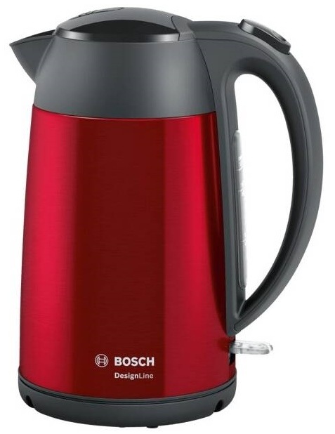 Rýchlovarná kanvica Bosch DesignLine TWK3P424 čierna/červená
