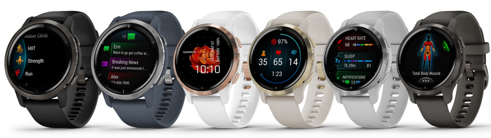 Inteligentné hodinky Garmin Venu 2S - Rose Gold/White Silicone Band Inteligentné hodinky Garmin Venu 2S - Rose Gold/White Silicone Band
