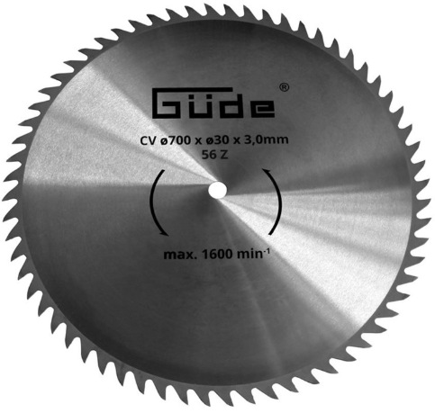 Kotúč pílový Güde CV 700x30x56Z