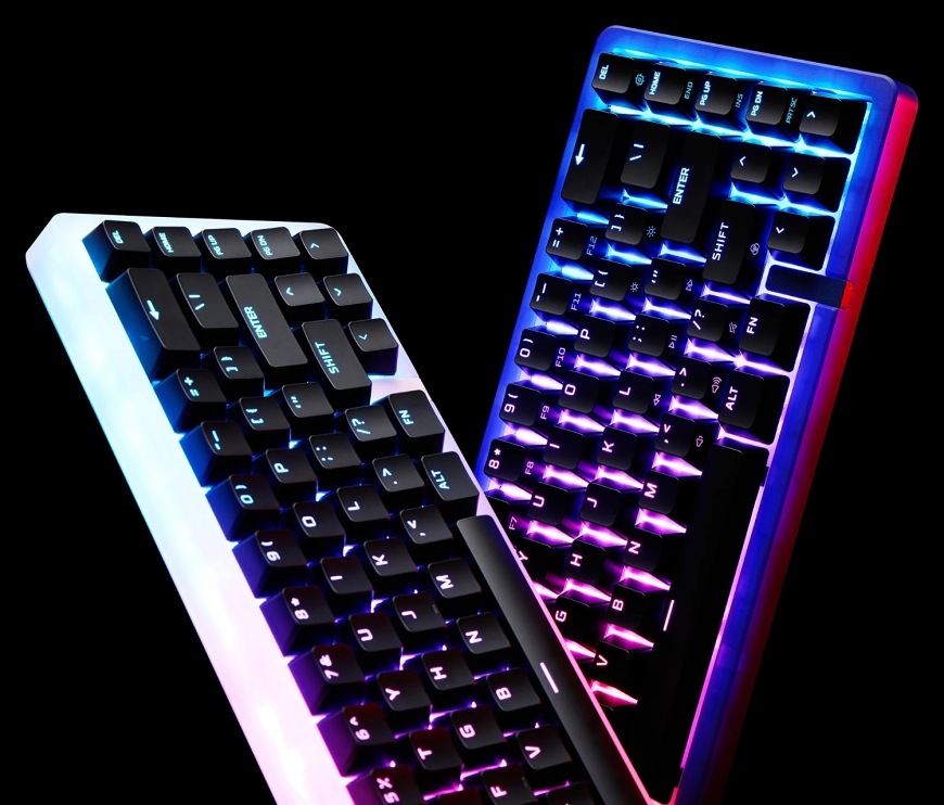 Kryt HyperX Origins 2 65 / Pro Pink Housing ružový Kryt klávesnice HyperX Origins 2 65 / Pro Housing - dve farebné prevedenia s priesvitným rámom a RGB podsvietením