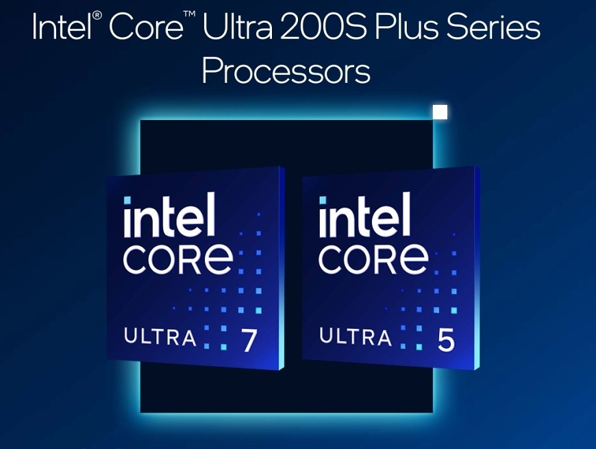 Procesor Intel Core Ultra 7 270K Plus Grafické znázornenie radu Intel Core Ultra 200S Plus s modelmi Ultra 5 a Ultra 7″ width=