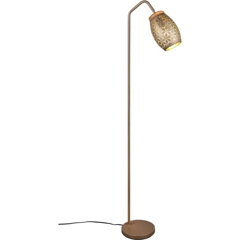 Stojacia lampa Reality BIDAR v moka prevedení