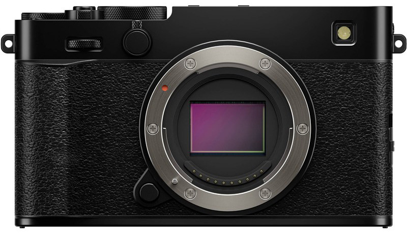 Kompaktný fotoaparát Fujifilm X-E5 s vymeniteľným objektívom, čierna farba