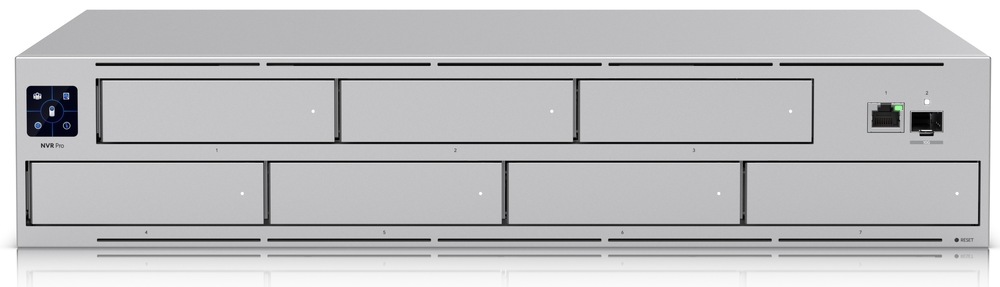 Záznamové zariadenia Ubiquiti UniFi NVR Pro strieborné Sieťový videorekordér Ubiquiti UniFi NVR Pro pre ochranu domácnosti aj firmy, strieborná farba