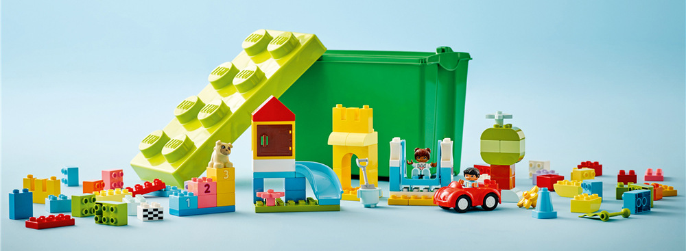 Stavebnica LEGO® DUPLO® 10914 Velký box s kostkami Stavebnica z 85 dielikov ponúka deťom od 1,5 roku kocky, figúrky a špeciálne dieliky na prvé tvorenie.