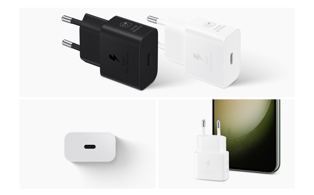 Nabíjačka do siete Samsung EP-T2510, USB-C, 25W, bez kábla biela Nabíjačka do siete Samsung EP-T2510, USB-C, 25W, bez kábla biela