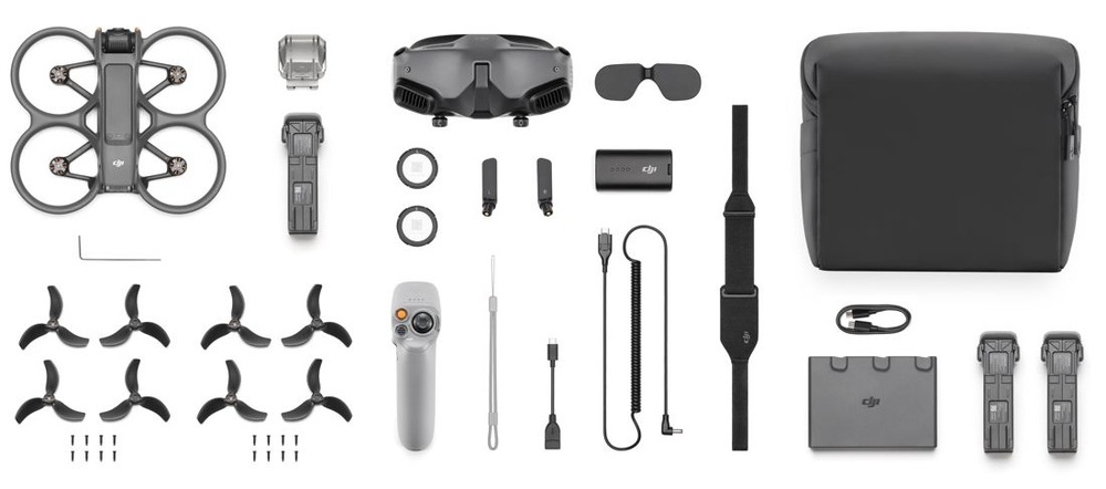 Dron DJI Avata 2 Pro-View Combo (Three Batteries) sivý