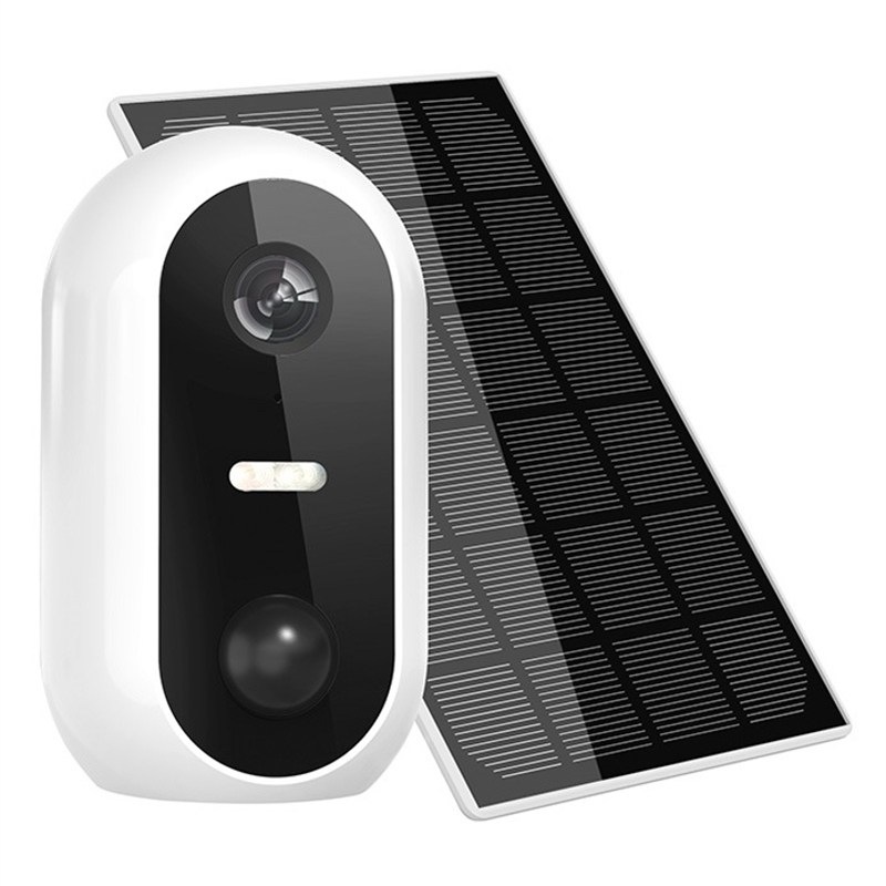 IP kamera Solight Wi-Fi + solárny panel - biela farba
