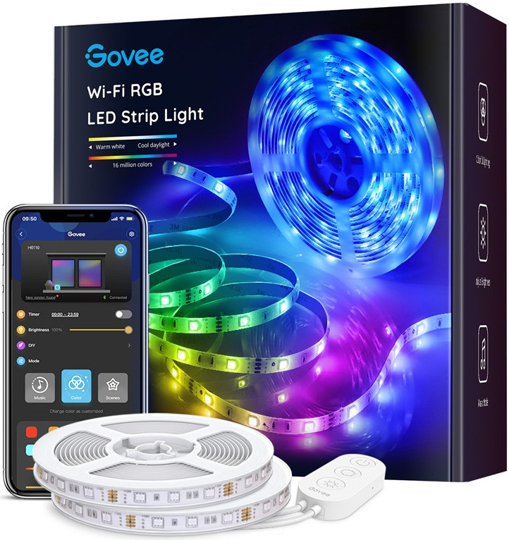 LED pásik Govee WiFi, RGB LED strip Light Smart, dĺžka 10 m