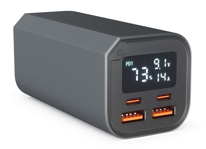 Powerbank Epico Aluminium 20000 mAh, PD 100 W sivý
