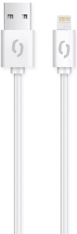Kábel Aligator USB/Lightning, 1m - biely