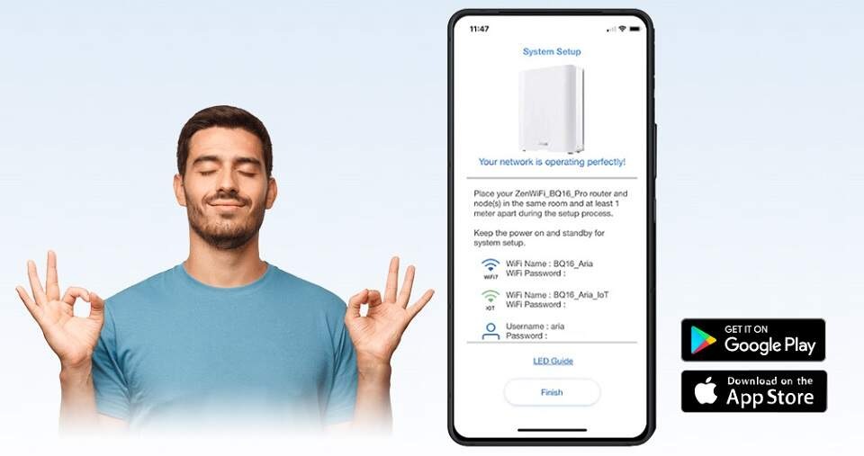 Kompletný Wi-Fi systém Asus ZenWi-Fi BQ16 (2-pack) biely Kompletný Wi-Fi systém Asus ZenWi-Fi BQ16 (2-pack) biely