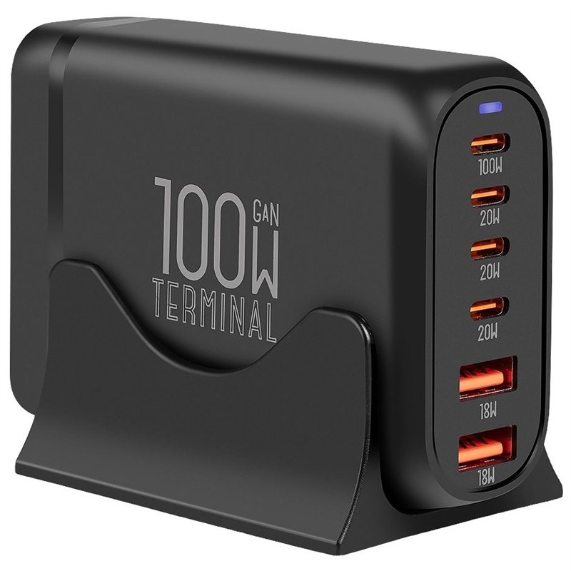 Nabíjačka do siete Obal: Me, výkon až 100 W, čierna farba