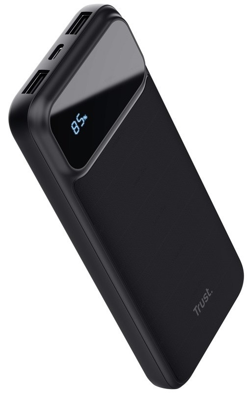 Powerbanka Trust s kapacitou 20 000 mAh, čierna farba