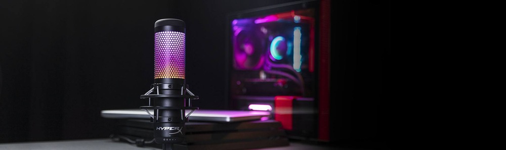 Mikrofón HyperX QuadCast S biely Mikrofón HyperX QuadCast S biely