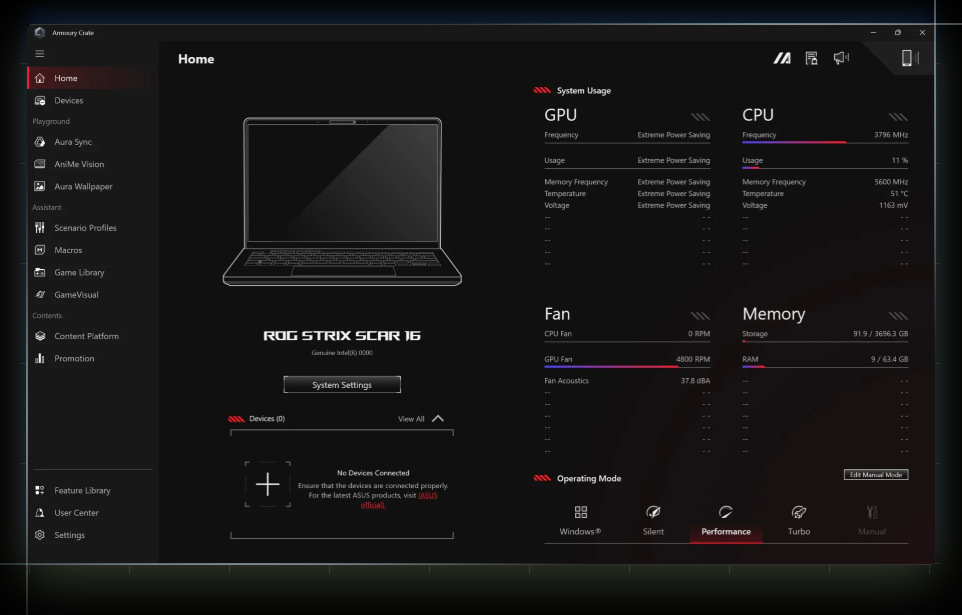 Notebook Asus ROG Strix G18 sivý