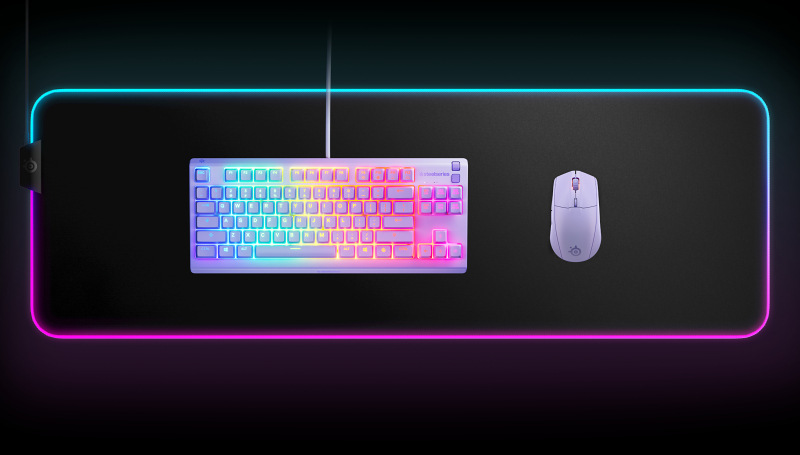 Klávesnica SteelSeries Apex 3 TKL US fialová Klávesnica SteelSeries Apex 3 TKL US fialová