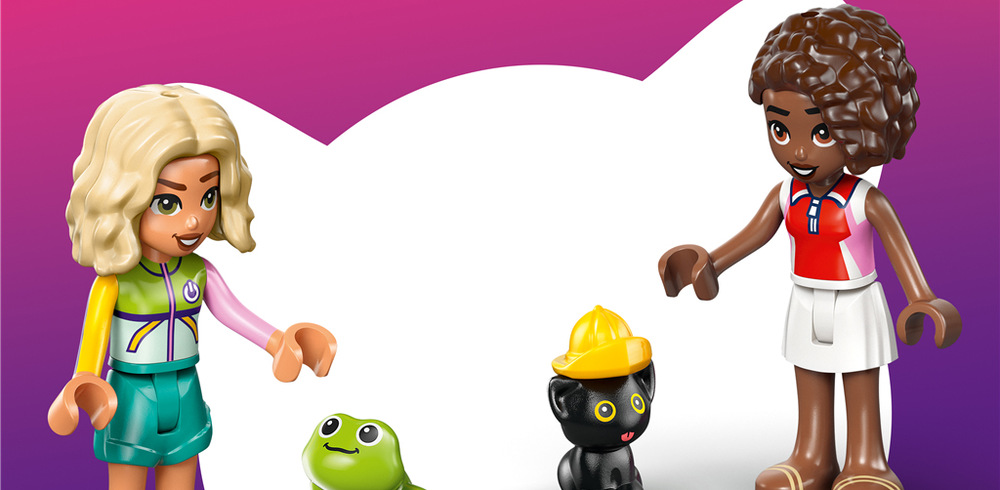 Stavebnica LEGO® Friends 42678 Dodávka s doplnkami pre maznáčikov Nova a Aliya prevážajú zvieratká, vyberajú doplnky a vydávajú sa za ďalšími zákazníkmi v Heartlake City.