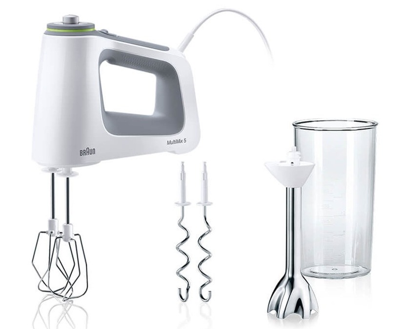 Ručný šľahač Braun MultiMix 5 HM5107WH sivý/biely