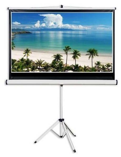 Plátno Aveli stativ 265x149 cm 120" biele