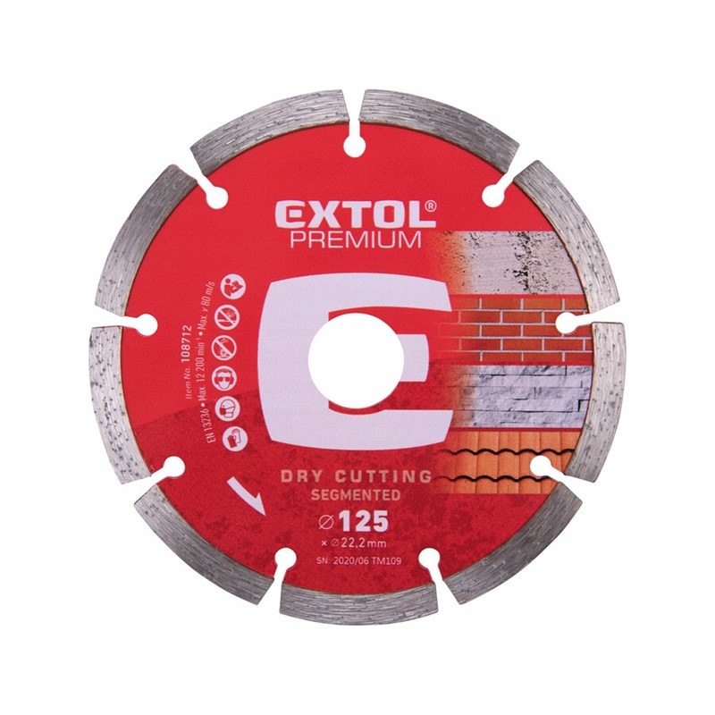 Kotúč diamantový Extol Premium 108712 125x22,2x2mm