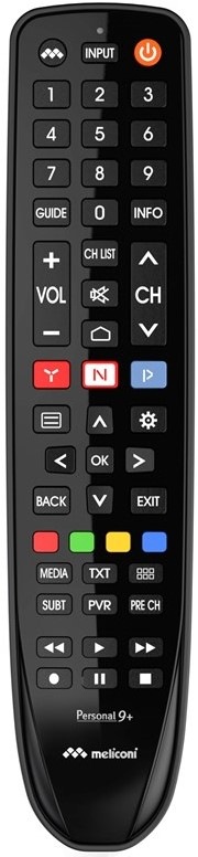 Diaľkový ovládač Meliconi GB PERSONAL 9+ Hisense - čierny