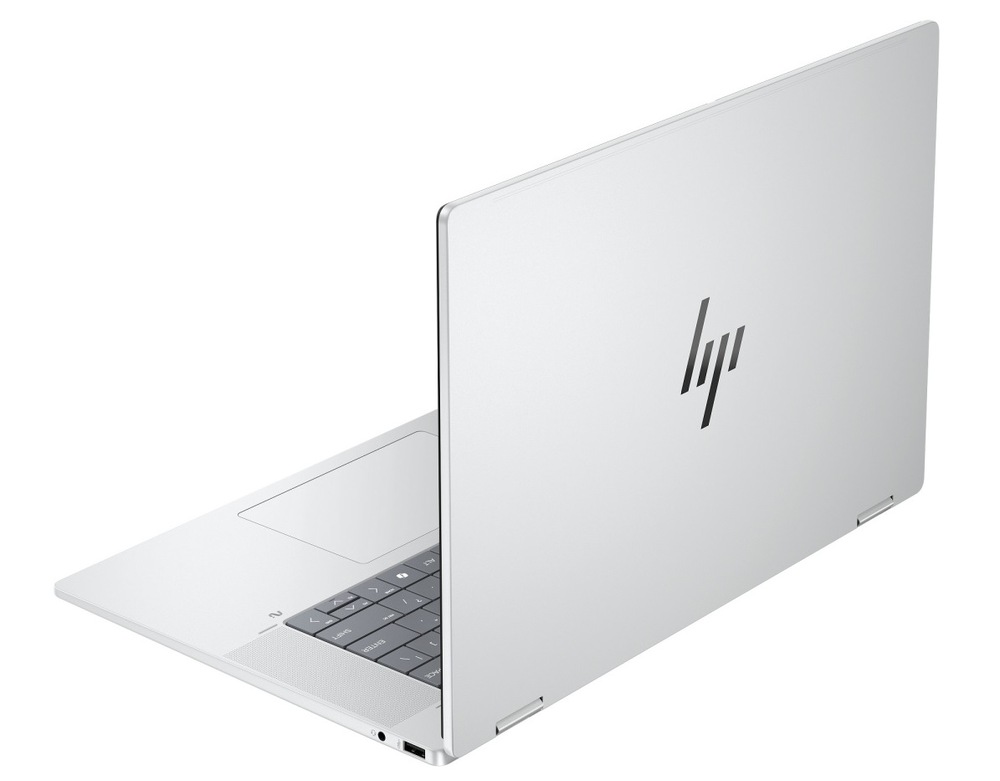 Notebook HP OmniBook X Flip NG AI 16-as0433nc + Game Pass předplatné na 3 měsíce strieborný Notebook HP OmniBook X Flip NG AI 16-as0433nc zozadu