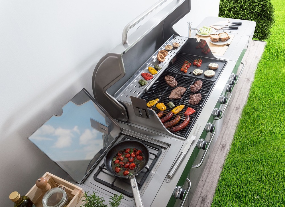 Gril záhradný plynový G21 Nevada BBQ kuchyňa Premium Line, 8 horákov G21 Nevada BBQ Premium Line