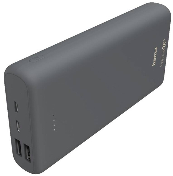 Powerbank Hama Supreme 24HD, 24 000 mAh sivá