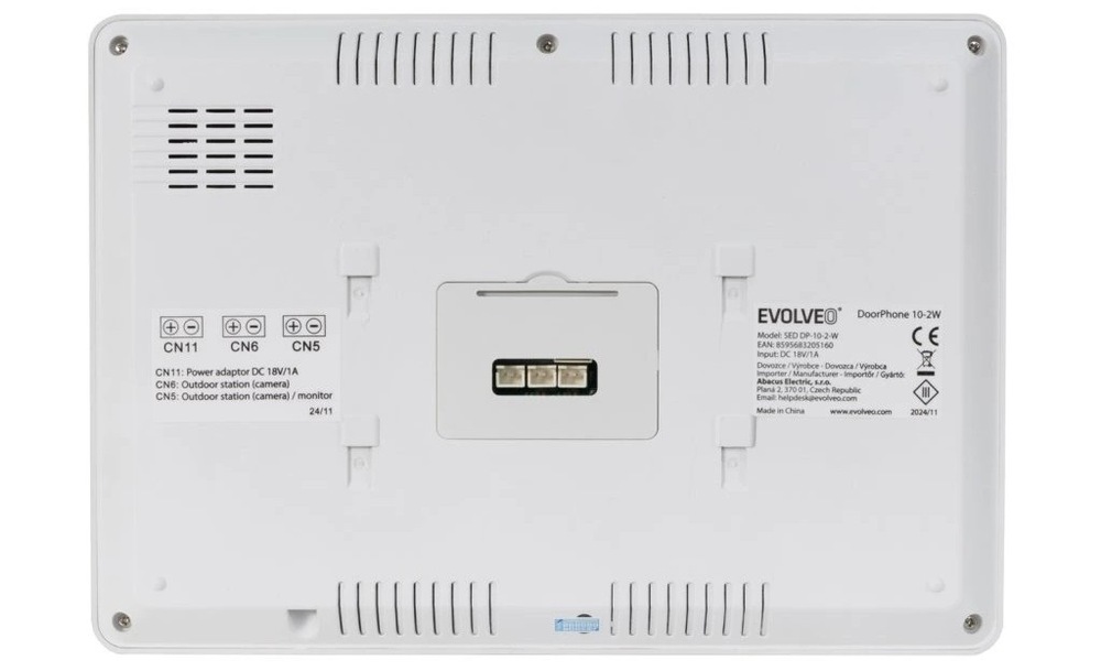 Dverný videotelefón Evolveo DoorPhone 10-2W - biely