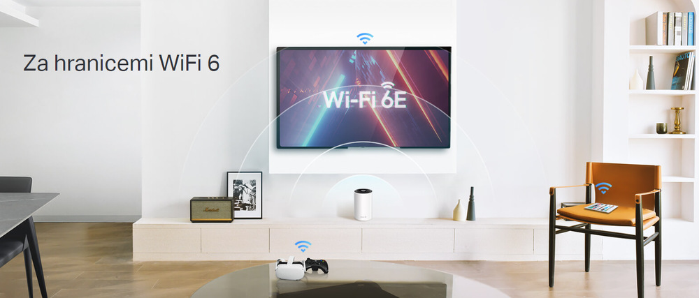 Kompletný Wi-Fi systém TP-Link Deco XE75 Pro Wi-Fi 6E ( ks) biely