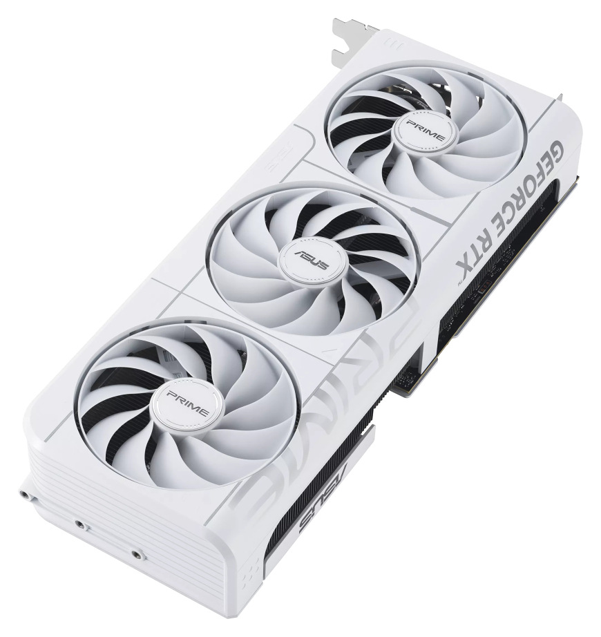Grafická karta Asus Prime GeForce RTX 5070 OC White 12G biela Grafická karta Asus Prime GeForce RTX 5070 OC White 12G s trojitým ventilátorovým chladením v bielej farbe