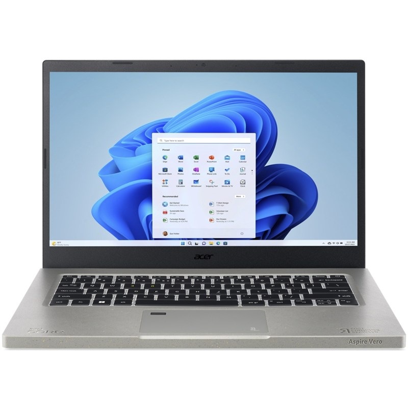 Notebook Acer Aspire Vero 14 (AV 14-52P-52ZH) i5-1335U, šedá farba.
