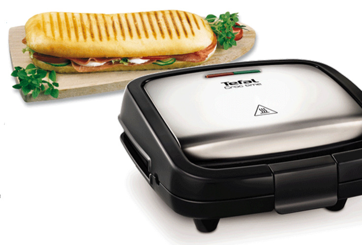 Sendvičovač Tefal CROC TIME SM193D34 čierny/chróm