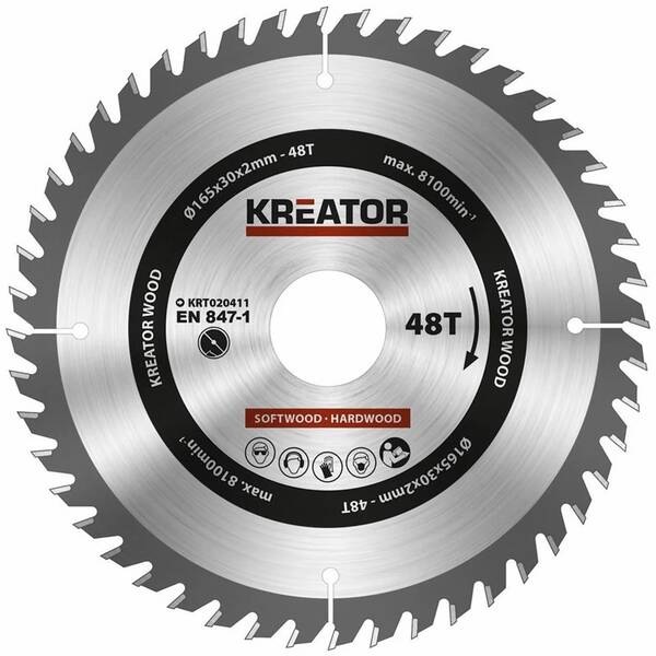 Pílový kotúč Kreator KRT020411 165mm 48T