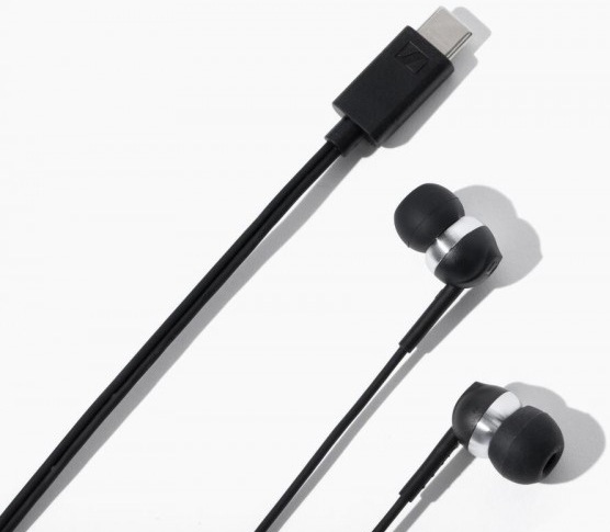 Slúchadlá Sennheiser CX80U čierna Detail slúchadiel Sennheiser CX80U s príjemnými nástavcami