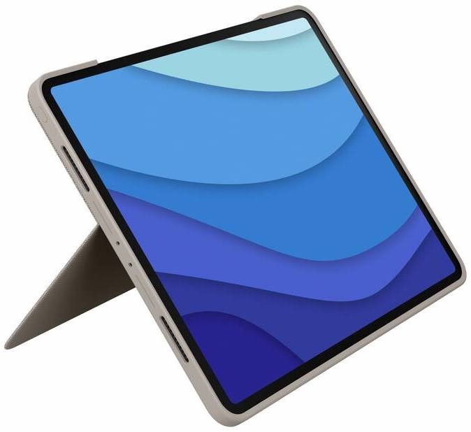 Puzdro na tablet Logitech Combo Touch na Apple iPad Pro 12.9" (5. gen.) US béžové