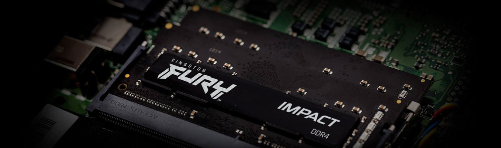 Pamäťový modul SODIMM Kingston FURY Impact DDR4 16GB (2x8GB) 3200MHz CL20 Pamäťový modul SODIMM Kingston FURY Impact DDR4 16GB (2x8GB) 3200MHz CL20